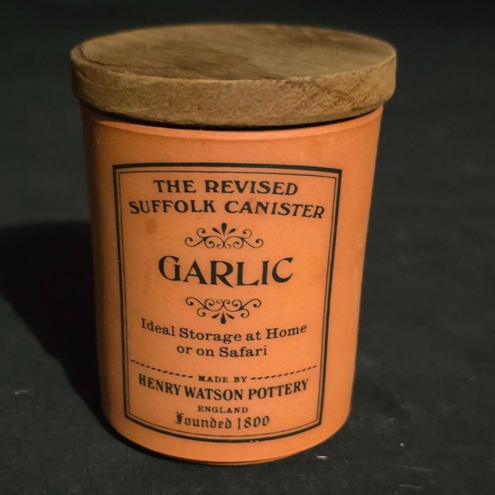 Henry Watson The Original Suffolk England - Garlic Canister